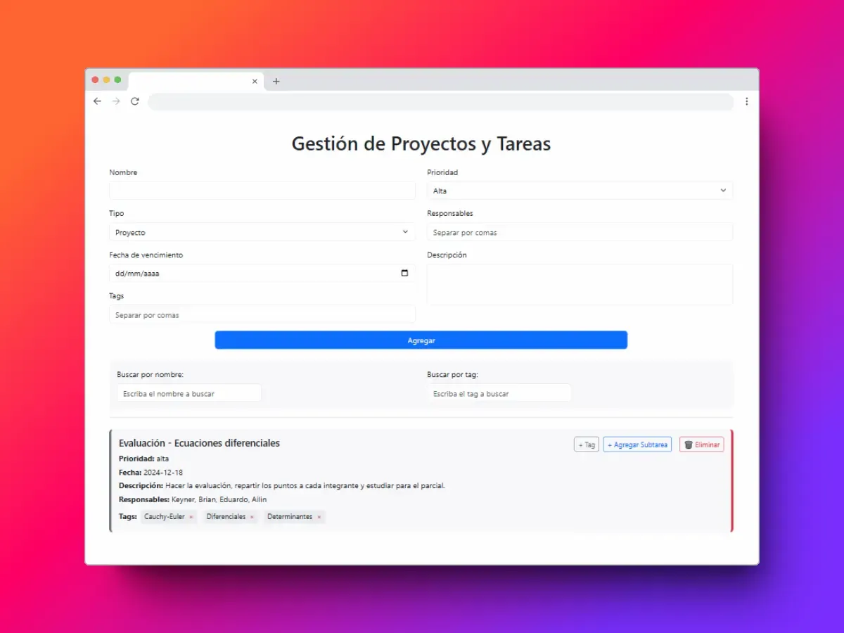 Gestor de tareas